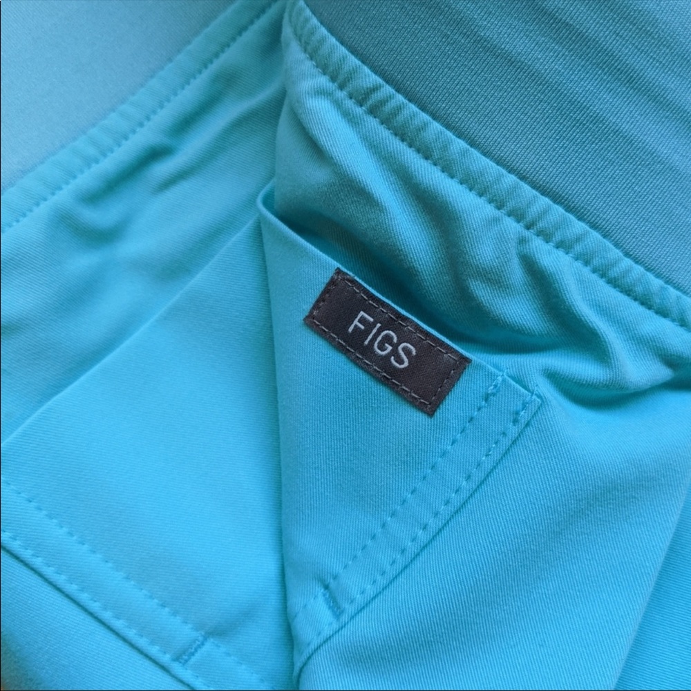 NWT FIGS Zamora Joggers Scrub Pants in Neon Blue - Picture 7 of 13